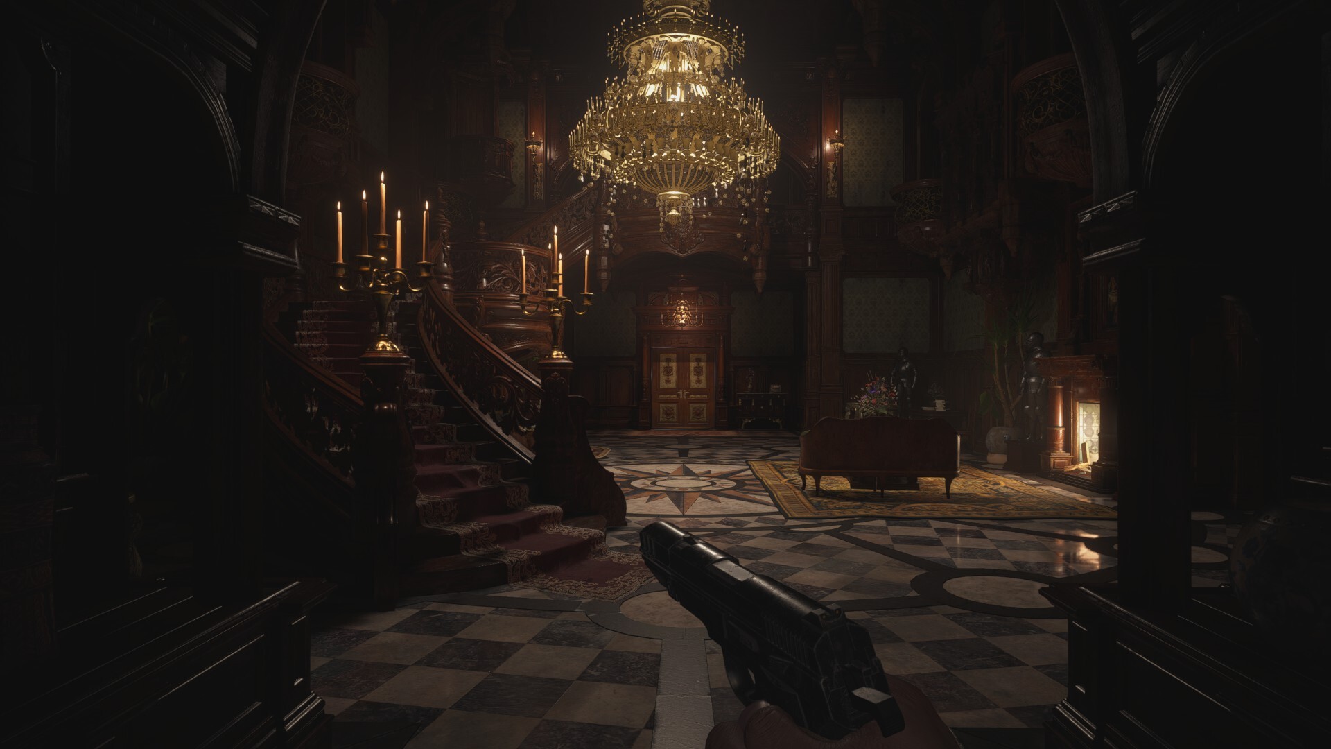Spooky but literally a screenshot from one of the Resident evils