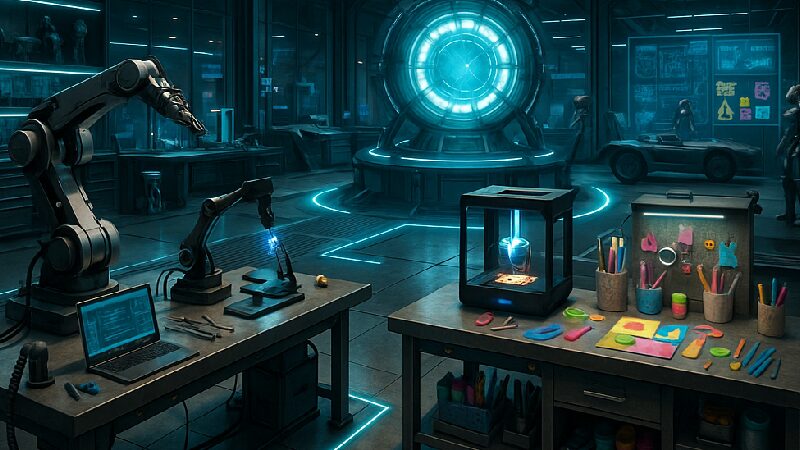 Tony Stark does crafts